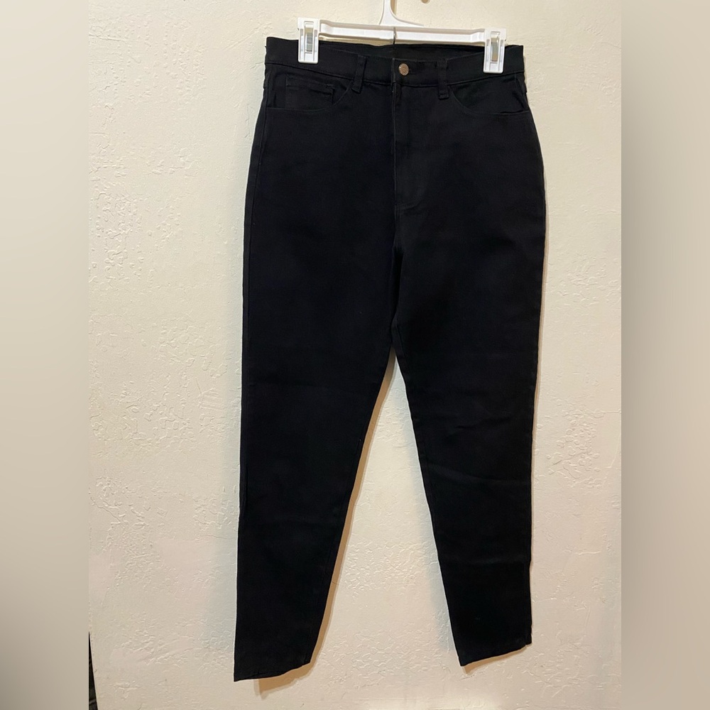 Watch L.A. Jeanswear Black Straight Leg high waist jeans – Size 13/14